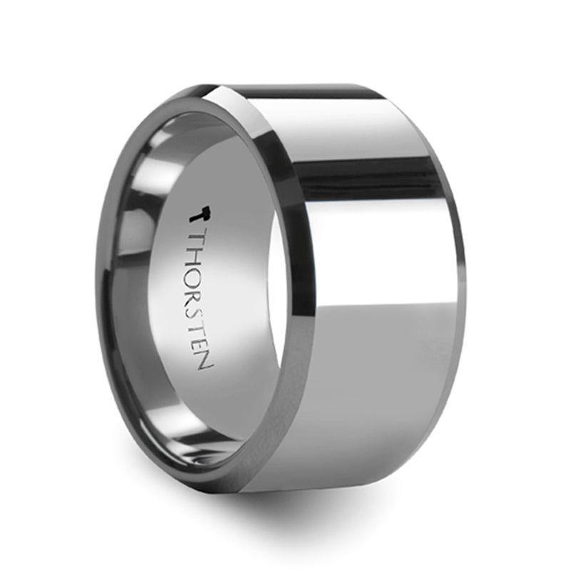 CORINTHIAN - Beveled Tungsten Carbide Ring - 10mm - 12mm - The Rutile Ltd