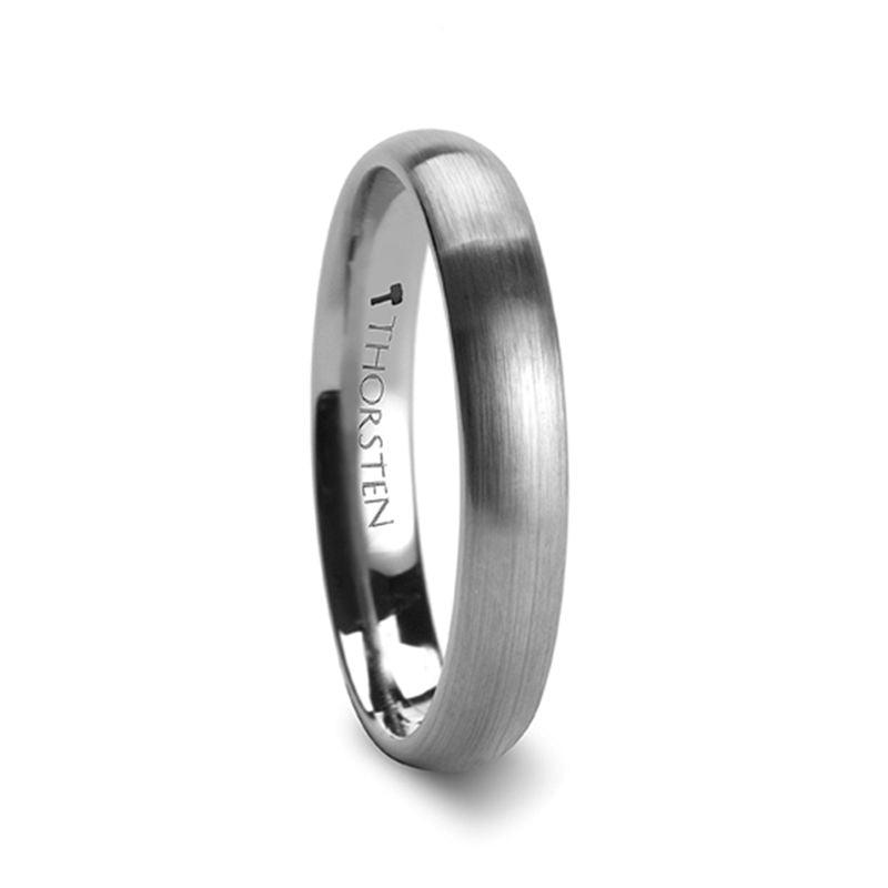 PERSEUS - Domed with Brushed Finish Tungsten Band - 2mm - 8mm - The Rutile Ltd