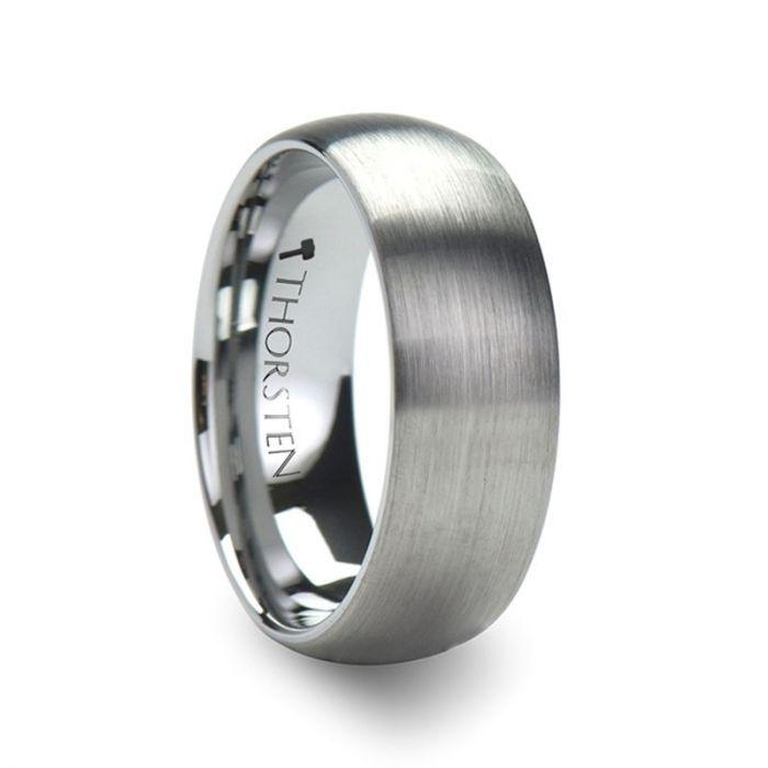 PERSEUS - Domed with Brushed Finish Tungsten Band - 2mm - 8mm - The Rutile Ltd