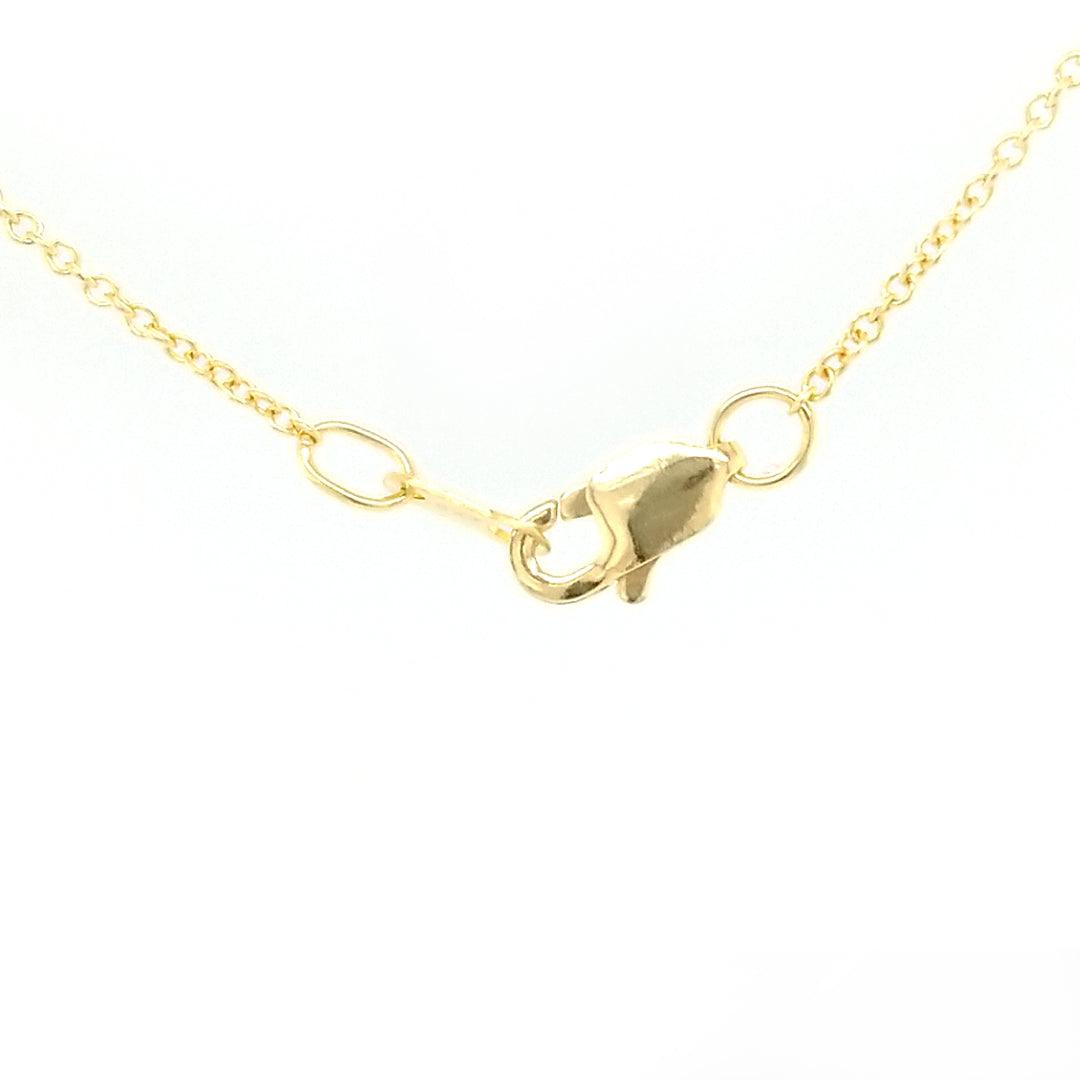 "The Bixby" - Bixbite and Diamond Pendant in 18kt Yellow Gold - The Rutile Ltd